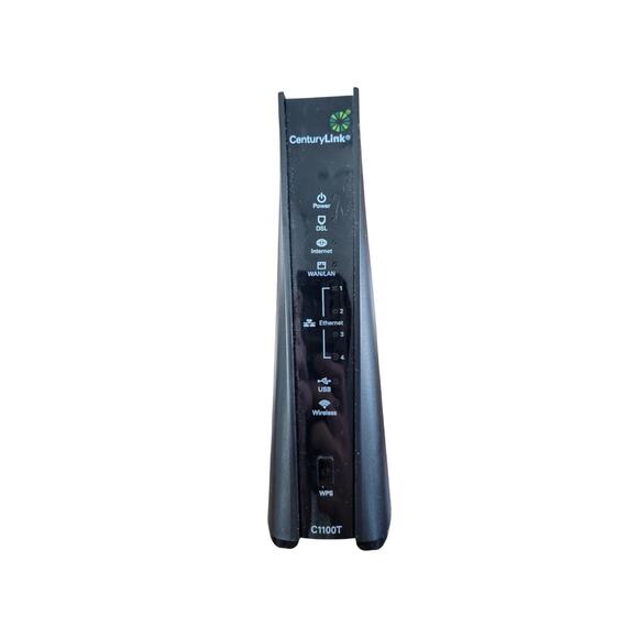 CenturyLink Mini Technicolor C1100T 802.11n WiFi Router Black‎ Small Untested - Picture 1 of 12